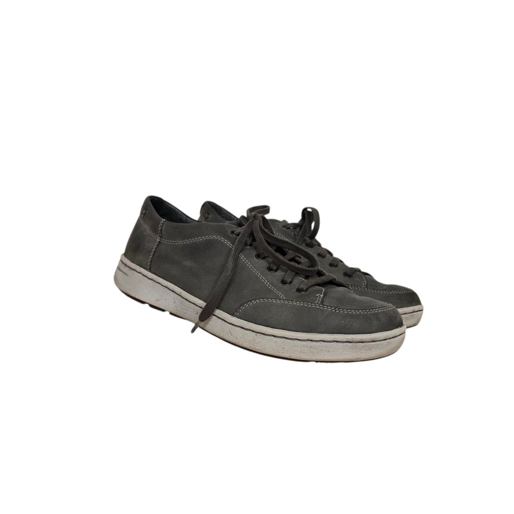 Dansko Vaughn Mens Size 44 US 11 Grey Leather Lace Up Sneakers